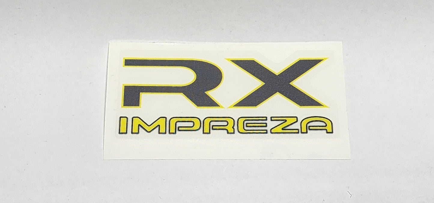 Impreza RX GC8/GF8 Wagon and Sedan Tailgate Stickers