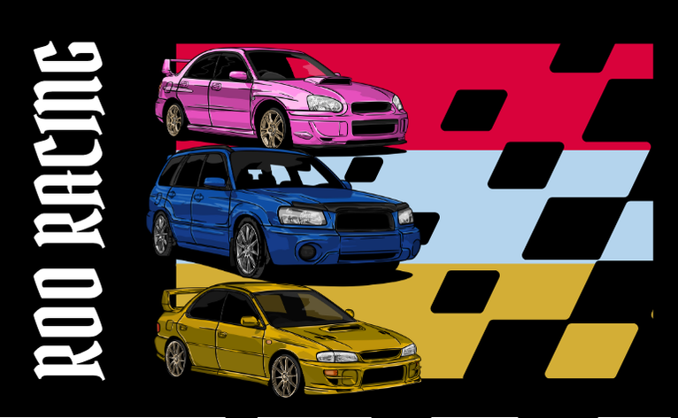 Roo Racing Service Stickers