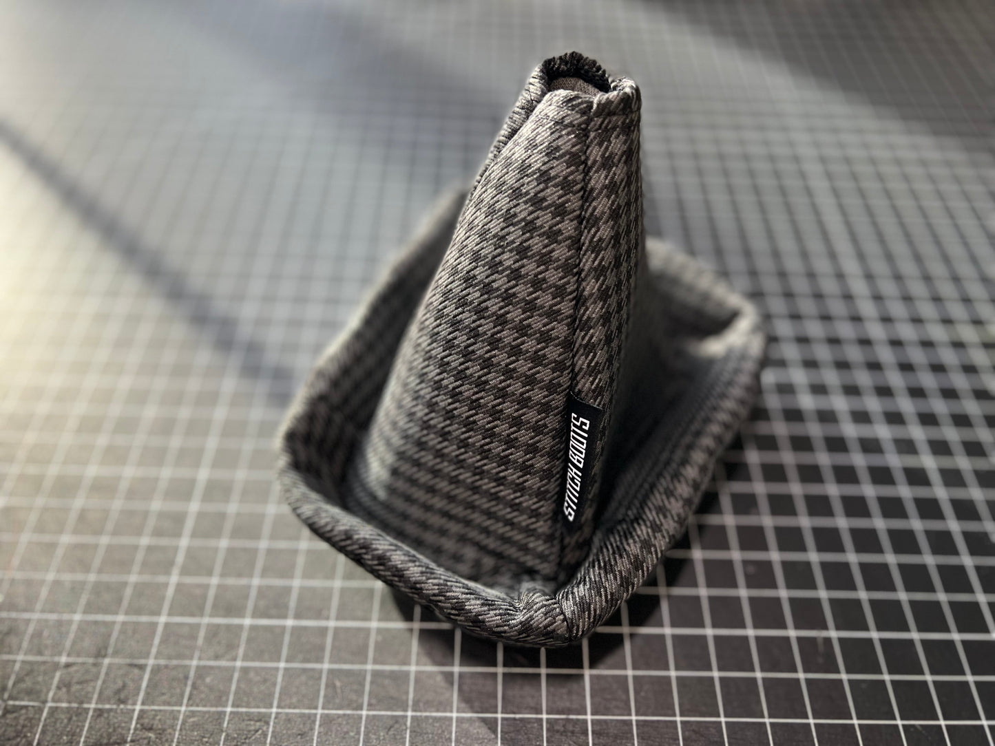 charcoal-houndstooth-shift-boot