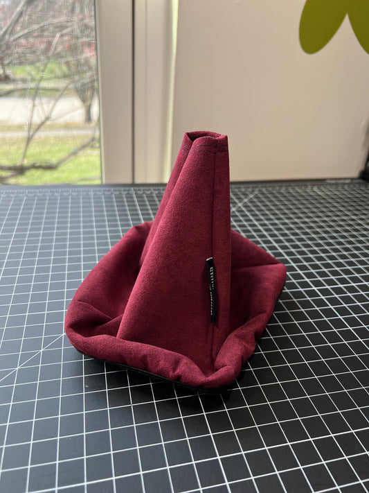 Premium Alcantara Burgundy Suede Gear Shifter Boot - Fits Subaru