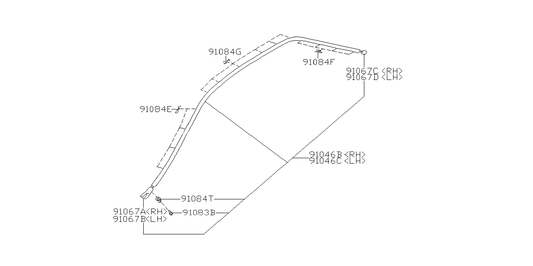 GC8 Roof Molding Full Replacement Kit