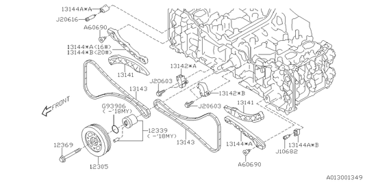 Genuine Subaru FA20 Essentials Timing Chain Kit – WRX, Forester XT, Levorg