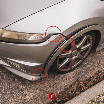 FN2 Civic Front Bumper Repair Plates