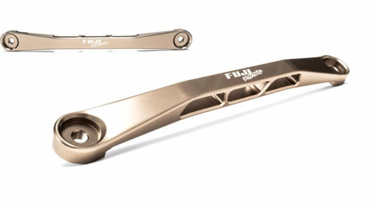 Billet Battery Tie Down Clamp Large Black Gold