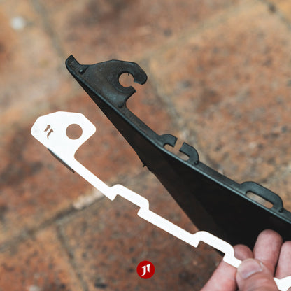 Outback Gen 4 (BRBM; 2009-2014) Front Bumper Repair Plates - Pair