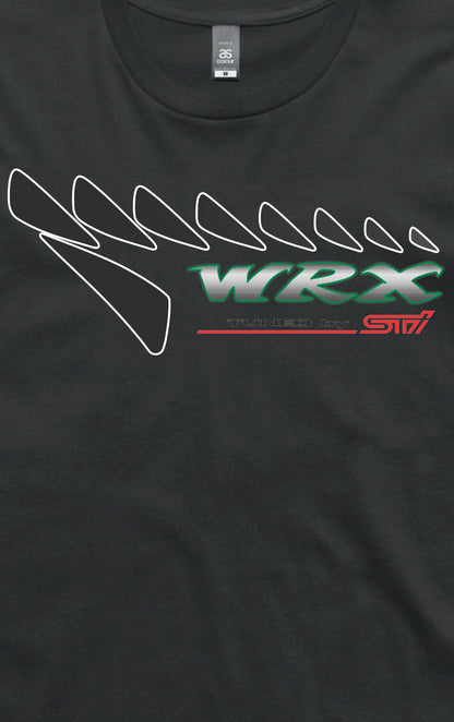 WRX Type R STI GC8 Version 5 Coupe Hero Logo - Short Sleeve T-Shirt