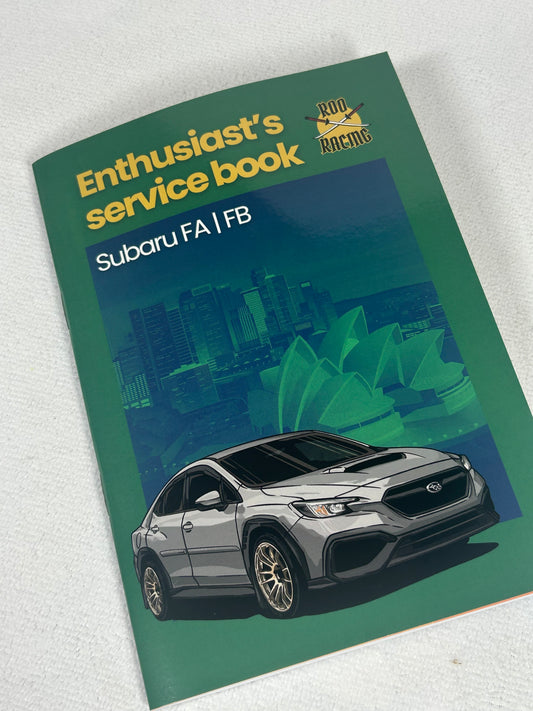 Roo Racing Enthusiast’s Service Book – FA/FB