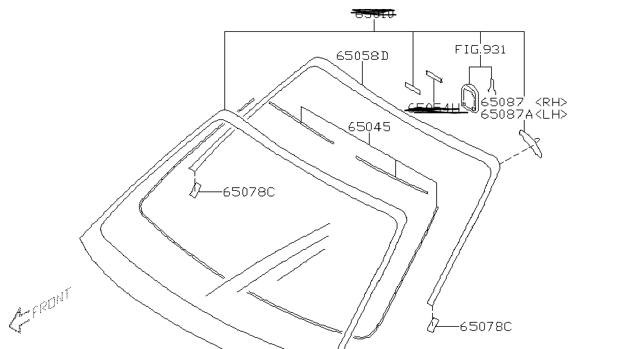 subaru-impreza-00-07-gd-front-window-seal-and-trim-kit