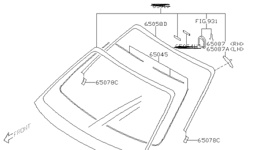 subaru-impreza-00-07-gd-front-window-seal-and-trim-kit