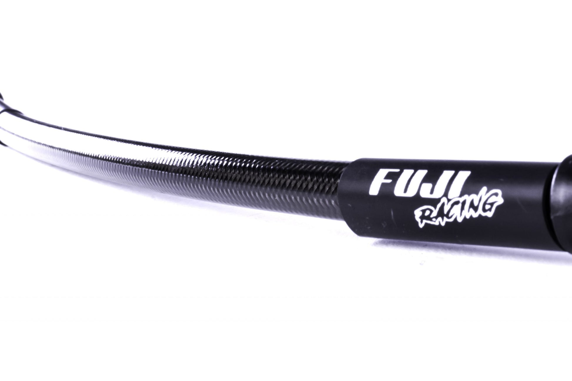 Fuji Racing Black Steel Braided Brake Line Kit for Subaru