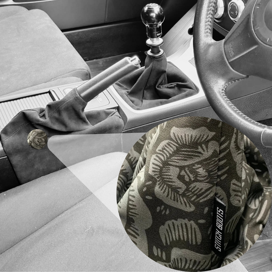 Grey Roses Handbrake Boot For Subaru