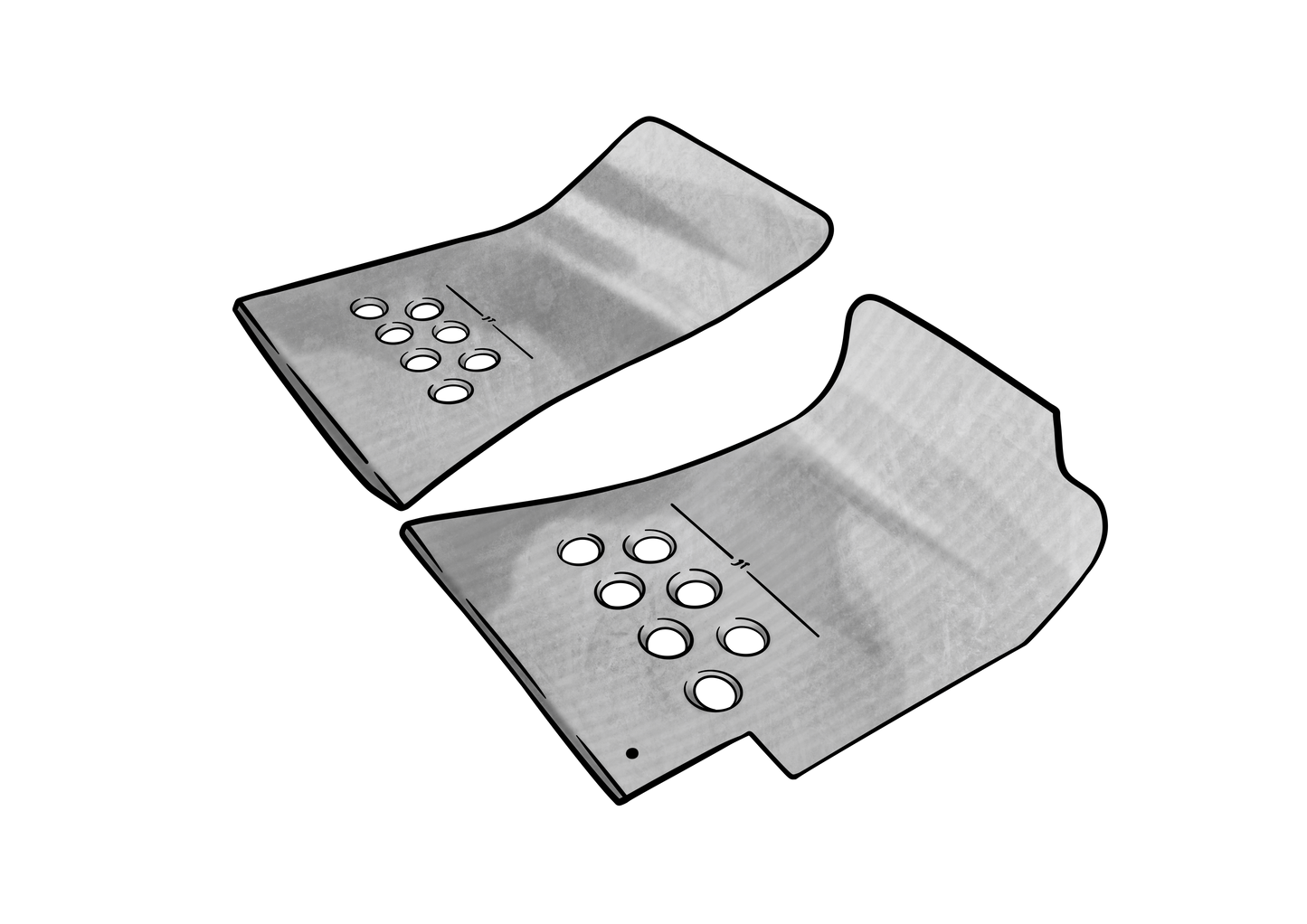 Rear Floor Plates for Subaru WRX 2015 + WRX VA VB & VN Levorg VM