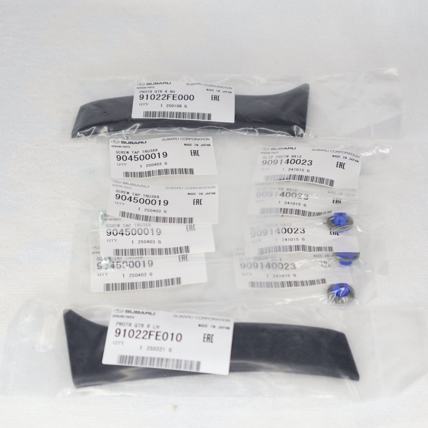 Subaru Impreza 00-07 Sedan Rear Arch Protector Trim Kit