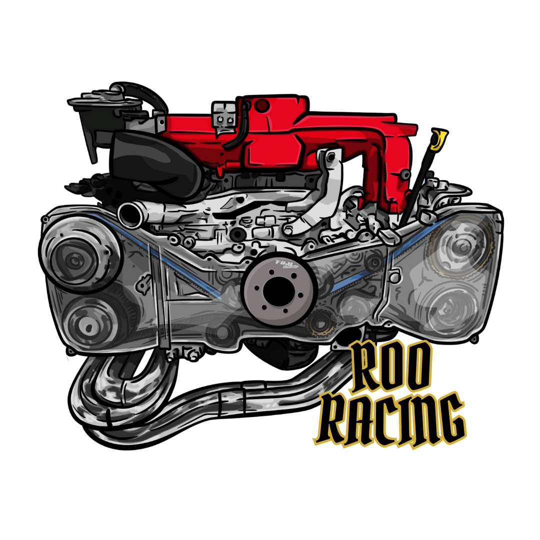 Re Engine Sticker Roo Racing EJ Engine Decal - Roo Racing