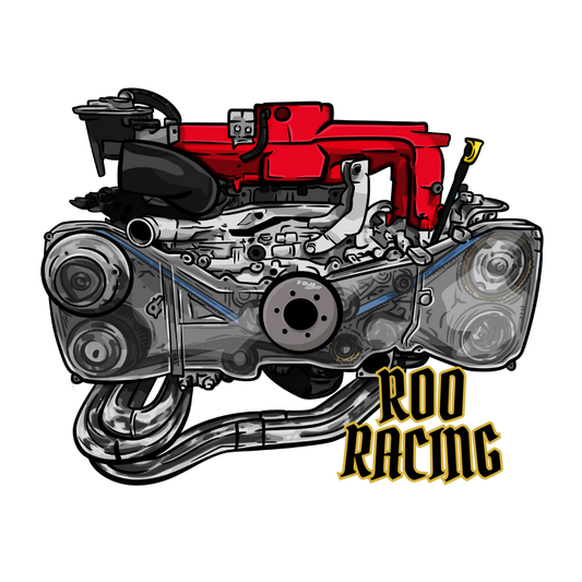 Roo Racing EJ Engine Decal