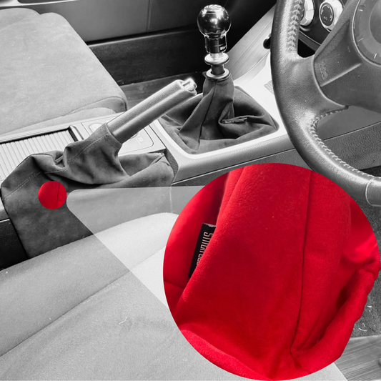 Premium Alcantara Red Suede Handbrake Boot For Subaru