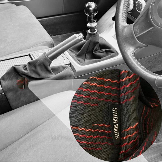 Red Design Edition Handbrake Boot For Subaru