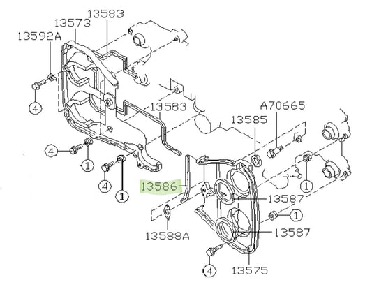 subaru-impreza-ej20g-rear-timing-case-centre-seal-lh-rear-case
