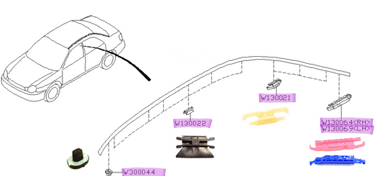 subaru-impreza-sedan-00-07-roof-trim-clip-kit