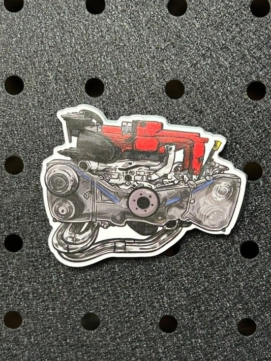 Subaru EJ Engine Fridge Magnet