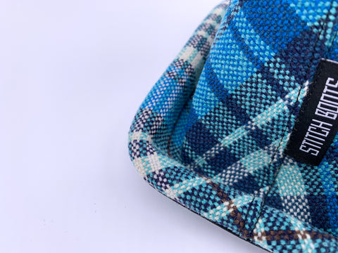 Karo Madras Blue Plaid Gear Shifter Boot - Fits Subaru