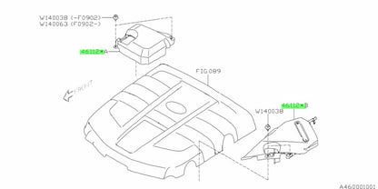 Engine Room Cover (JDM Battery Cover) Genuine Subaru fits WRX 2008 - 2014 STI 2010 - 2021